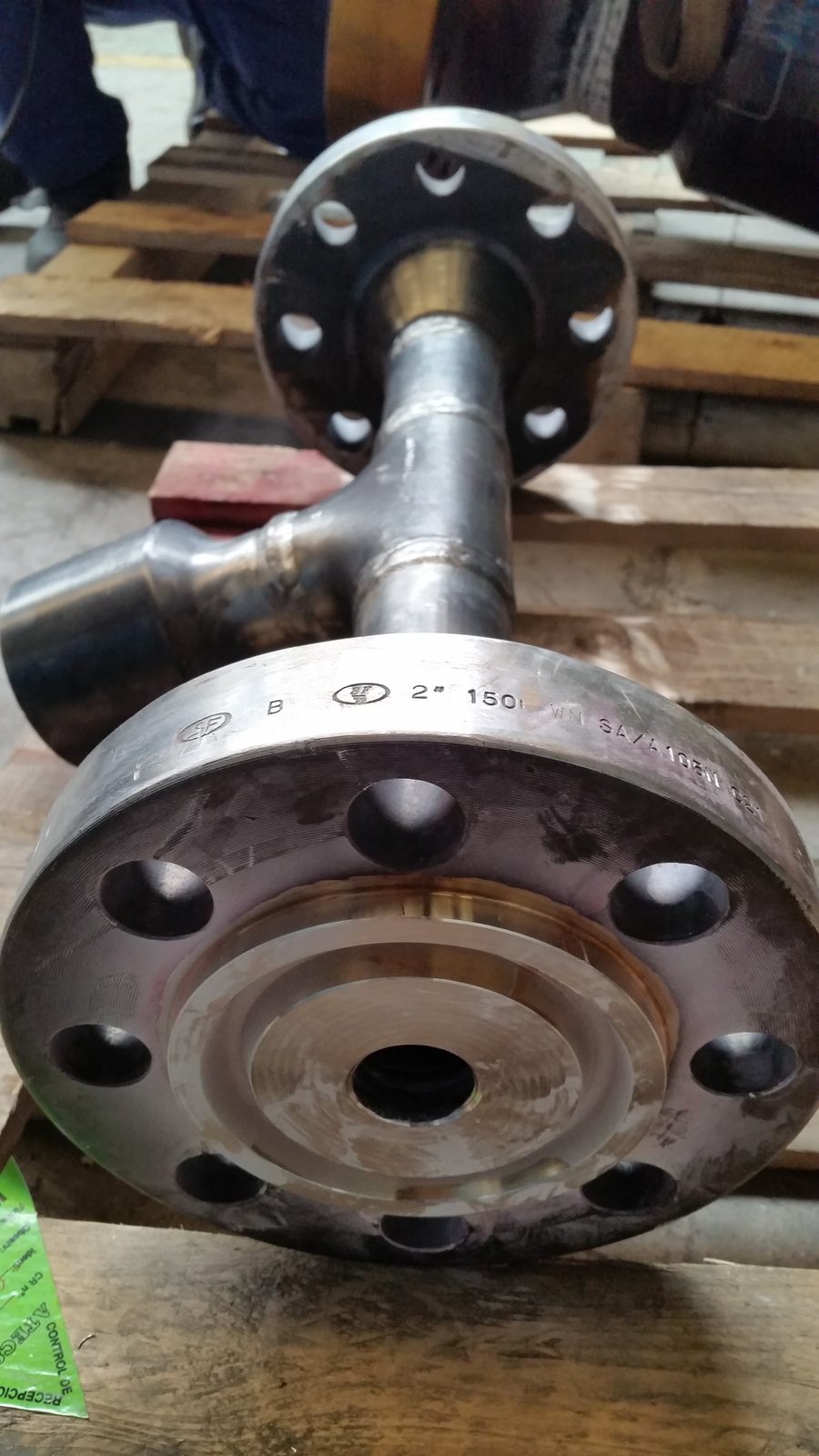 Rechargement ER 309L + 316L sur une pièce en T